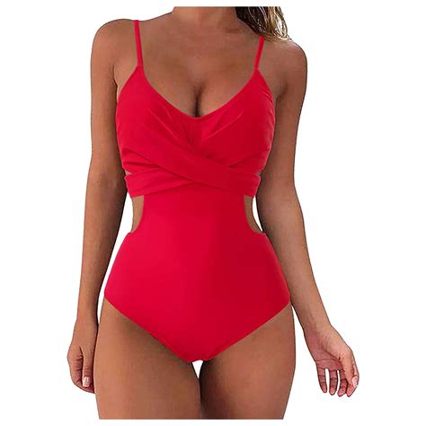 Black One Piece Swimsuits For Women Women Wrap Cut Out One Piece