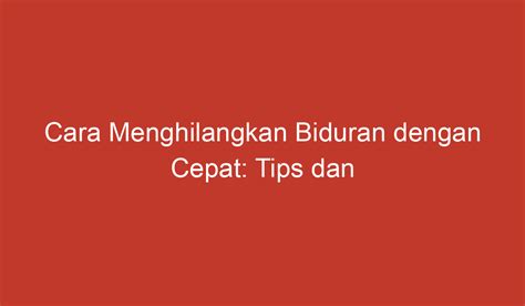 Cara Menghilangkan Biduran Dengan Cepat Tips Dan Trik Yang Ampuh