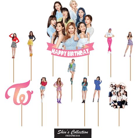 Twice Kpop Cake Topper Set Shopee Philippines