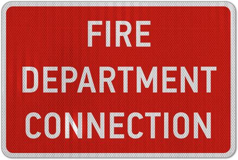 Fire Department Connection Sign 25714 - by SafetySign.com