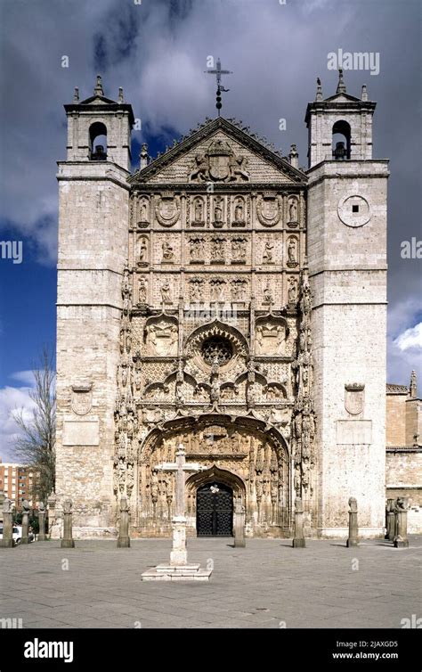 Valladolid San Pablo Fassade Stock Photo Alamy