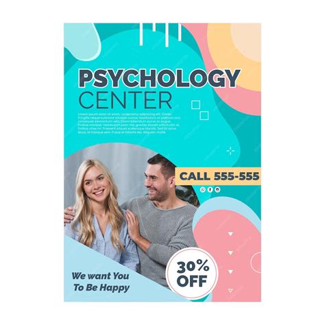 Free Vector Psychology Poster Template