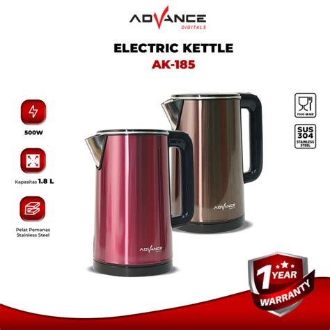 Kettle Listrik Teko Listrik Advance AK 185 Kapasitas 1 8 Liter Lazada