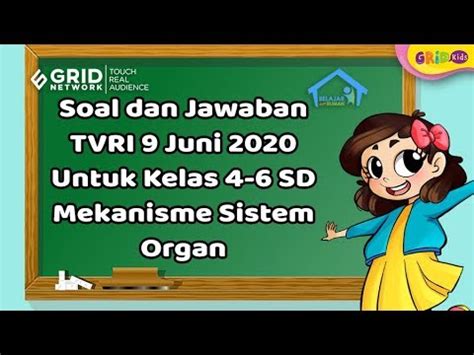 Soal Dan Jawaban Materi Tvri Selasa Juni Untuk Kelas Sd