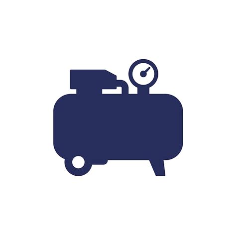 Premium Vector Air Compressor Icon On White Line Vector