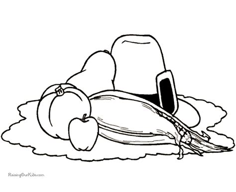 Thanksgiving Food Coloring Pages - Coloring Nation