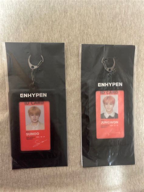 Enhypen Sunoo Jungwon Manifesto Engene Membership Limited Id Card