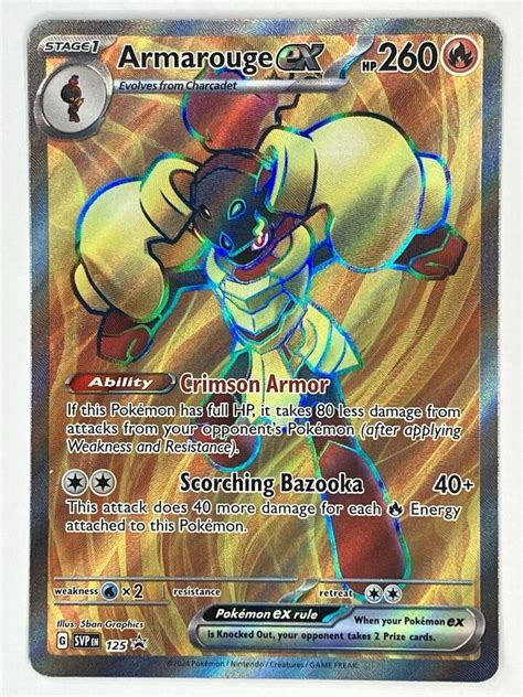 Armarouge ex NM S&V Promo SVP 125 Paradox Rift 027/182 Pokemon TCG Holo ...
