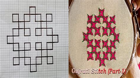 Hand Embroidery Beautiful Gujrati Stitch Design Kutch Work Sindhi Work