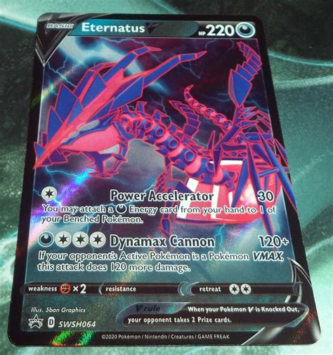 Mavin Pokemon Eternatus V Swsh Black Star Promo Full Art Holo Nm