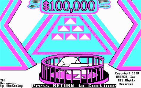 Play 100,000 Dollar Pyramid online - PlayDOSGames.com