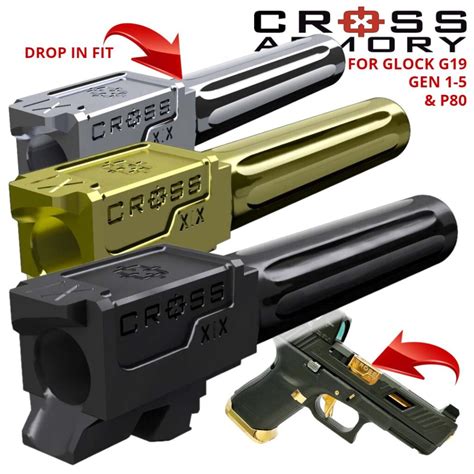 Cross Armory Custom Barrel For G19 Glock Upgrades Pistols