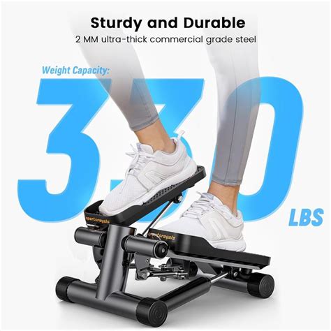 Sportsroyals Stair Stepper For Exercise Mini Steppers With Resistance