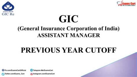 Gic Assistant Manager Previous Year Cutoff Marks Gic Assistant Manager Cutoff 2019 2018