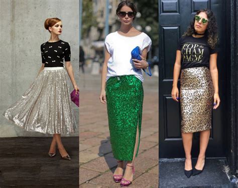 How To Wear A Sequin Skirt StyleWile