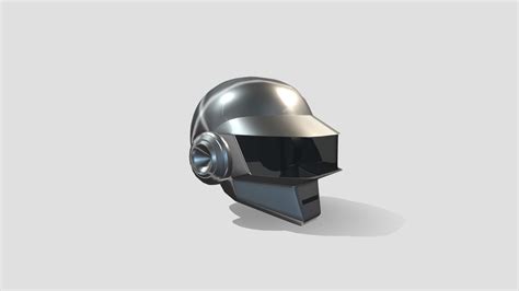 Thomas Bangalters Silver Daft Punk Helmet 3d Model By Abhishek