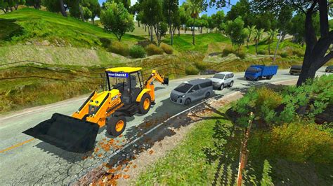 Euro Truck Jcb Dx Backhoe Loader Bull Dozzer Simulation Gameplay Youtube