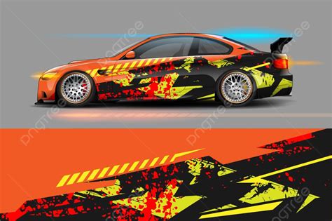 Car Wrap Design Vector Mockup Template Download on Pngtree