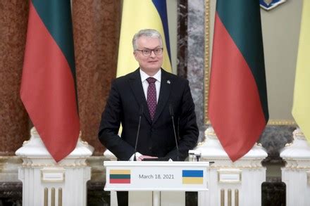 Meeting Of Ukrainian And Lithuanian Presidents In Kyiv Ukraine