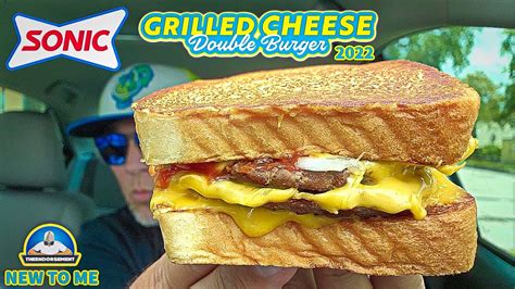 Sonic® Grilled Cheese Double Burger Review 🧀🥪🍔🍔 New To Me