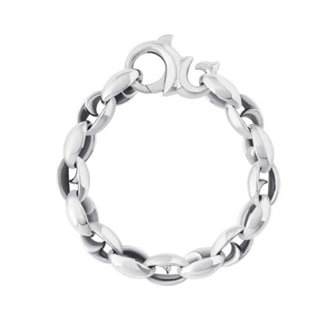 Stephen Webster Men S Thorn Large Oval Sterling Silver 925 Bracelet 650 02807