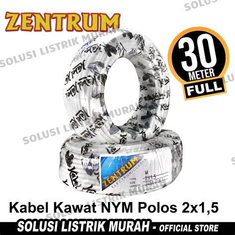 Jual Zentrum Kabel Listrik Kawat Nym Polos X Meter Full