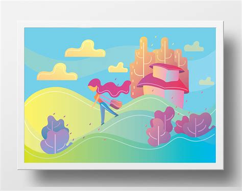 Shapes in gradient on Behance