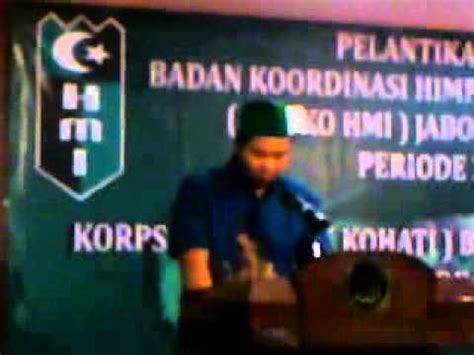 Pembacaan Sk Hmi Badko Jabodetabeka Banten Youtube