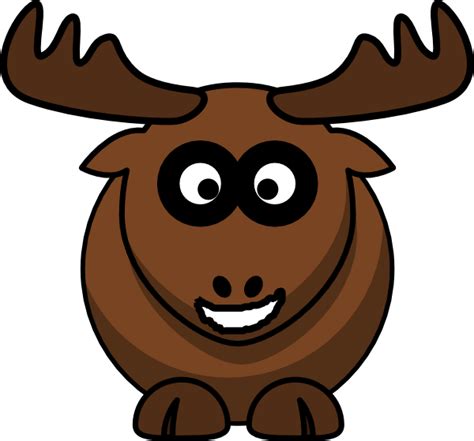 Smiling Moose Clip Art at Clker.com - vector clip art online, royalty ...