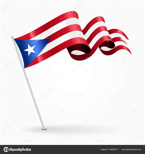 Puerto Rican Flag Waving
