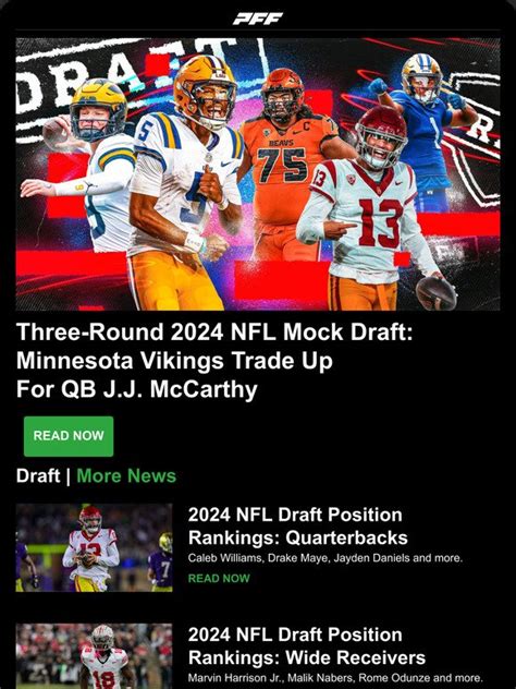 Pro Football Focus Round Post Fa Nfl Mock Draft Position