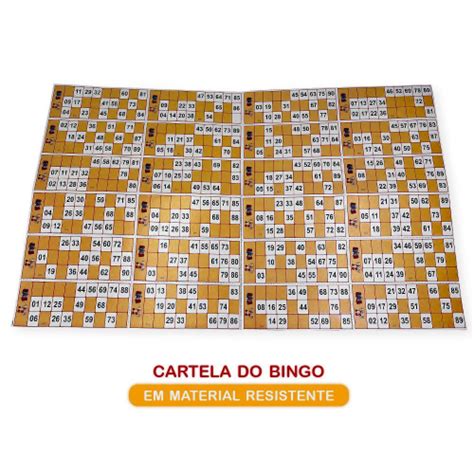 Jogo Bingo Globo Giratório 48 Cartelas 90 Bolinhas Brinquedo em