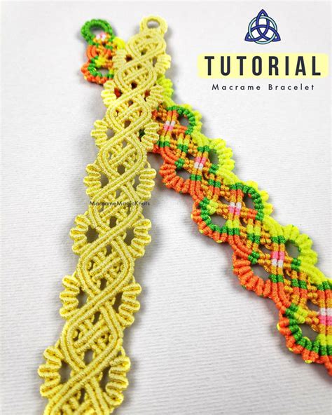 Macrame Celtic Bracelet Tutorial Easy Macrame Bracelet Patterns