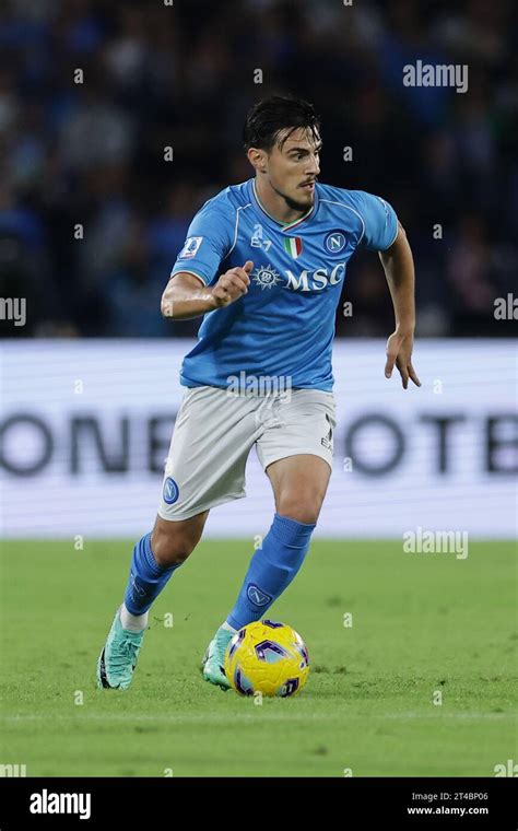 Ssc Napoli S Macedonian Midfielder Eljif Elmas Controls The Ball During