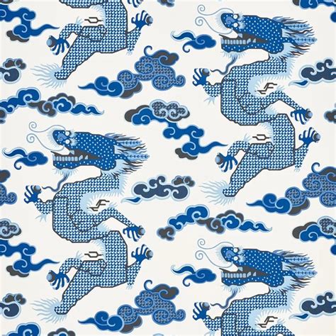 Schumacher X Johnson Hartig Magical Ming Dragon Wallpaper Wallpaper