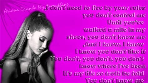 Ariana Grande You Don T Know Me Lyrics YouTube