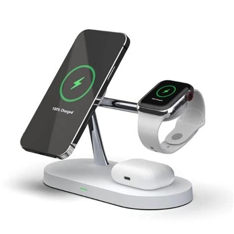 Station de charge magnétique sans fil 5 en 1 pour iPhone Apple Watch