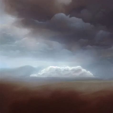 A Beautiful Realistic Matte Painting Of A Clouds By Stable Diffusion