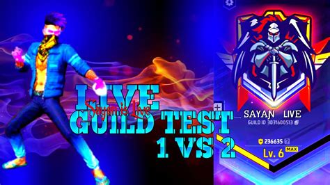 🔴 Live Guild Test 1vs2🔴 Only Room Match⭐by Sayan Live Short Viral