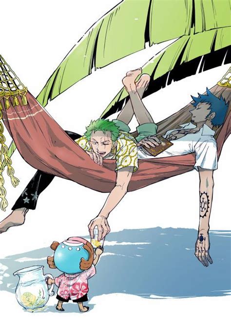 Uke Zoro T Ng H P Fanart Lawzo One Piece Cartoon One Peice