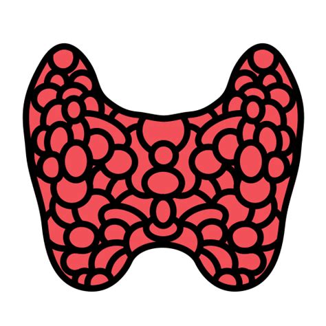 Thyroid Gland Generic Outline Color Icon