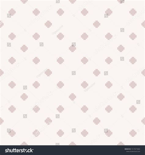 Vector Minimalist Floral Geometric Seamless Pattern Stock Vector