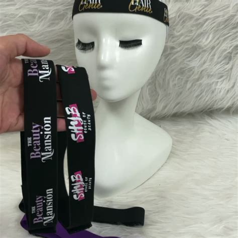 Custom Logo Adjustable Wig Straps Elastic Head Band Wig Melt Band