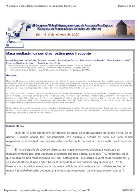 PDF Masa mediastínica con diagnóstico poco frecuente 2015 6 16