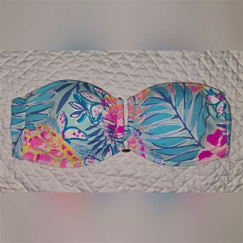 Lilly Pulitzer Swim Lilly Pulitzer Pink And Blue Bikini Top Poshmark