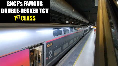 Sncf Tgv 1st Class Review Frances Famous Double Decker Train Youtube