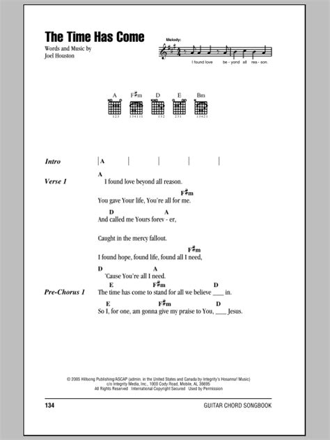 The Time Has Come By Hillsong United Guitar Chords Lyrics Guitar