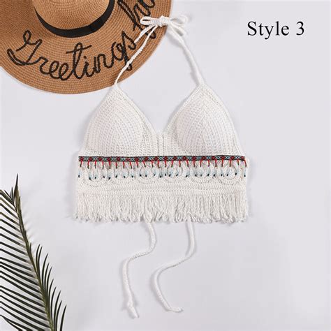 Frauen Urlaub Strand Halter Crop Tops Weste H Keln Gestrickte Leibchen