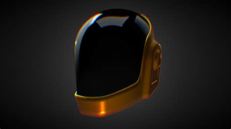 Daft Punk Helmet 3d Model Daft Punk Thomas Helmet By Humster3d