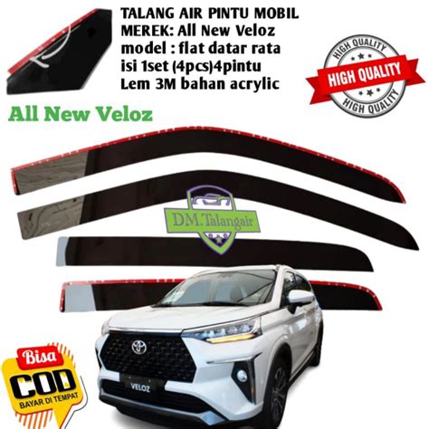 Toyota Veloz Cvt Car Gutters 2022 2024 Flat Modelaverage 4 Doors